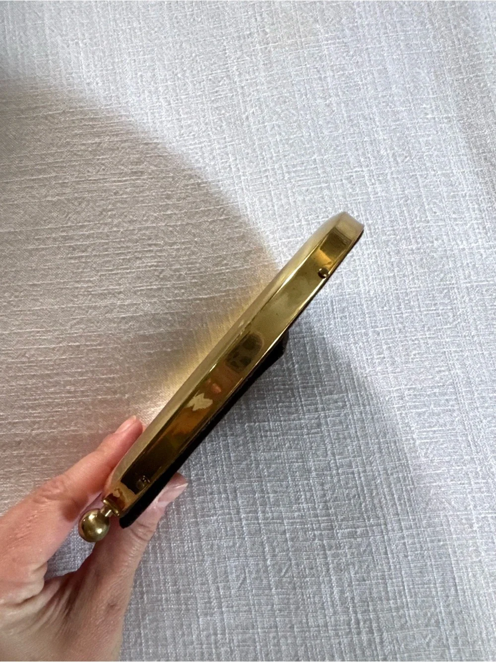 Solid Brass Vintage Oval 3”x 5” Picture Frame